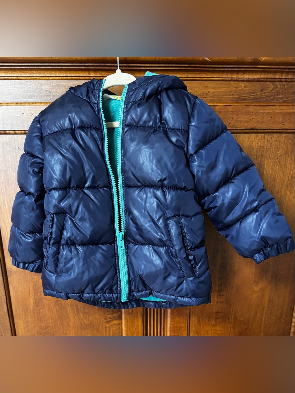 Warm winter coat navy crazy 8 (Gymboree) size 2t